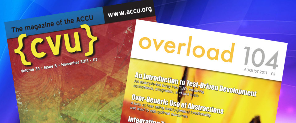 CVu and Overload journal covers