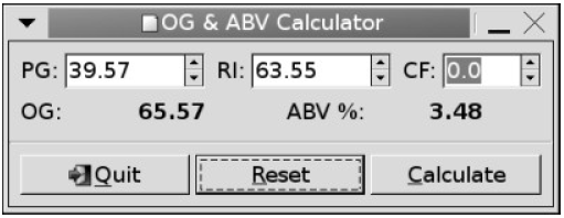 C/plain/ogcalc in action